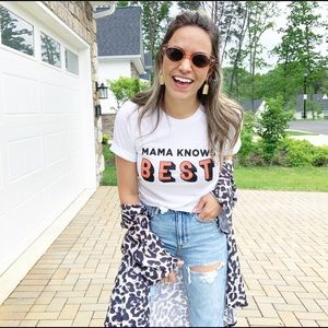 Mama knows best tee brightside the label XS